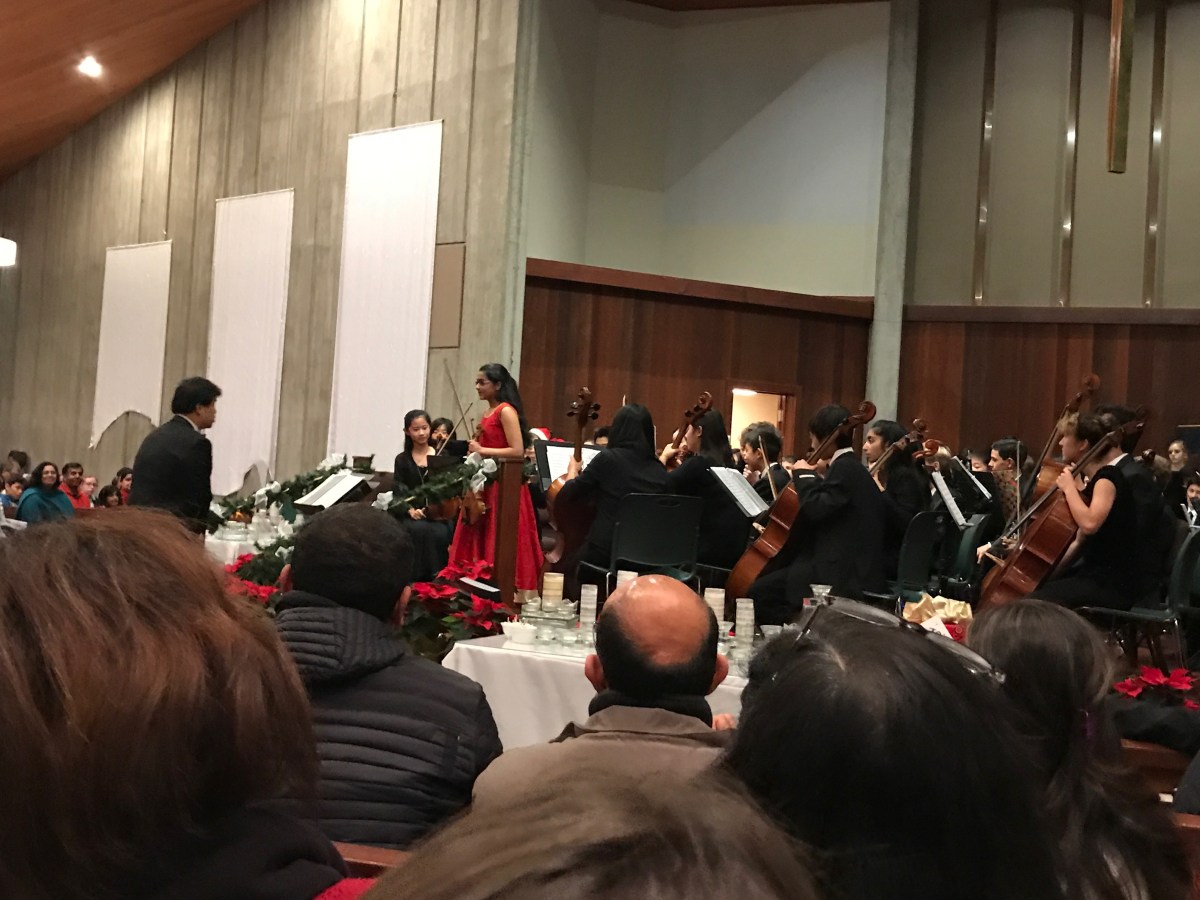 Khushi’s Christmas Orchestra Solo Performance –&nbsp;2016